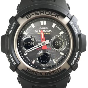 新品 CASIO カシオ G-SHOCK ジーショック マルチバンド5 腕時計 電波ソーラー AWG-101-1A タフソーラー アナデジ ブラック カレンダー