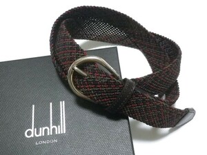 ◆dunhill/ダンヒル◆伊製 マルチゴムメッシュベルト【40】(フリー)/4.4万