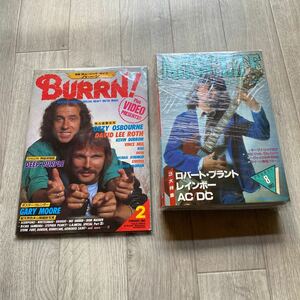 送料無料　当時物　洋楽雑誌「BURRN!／MUSIC LIFE／5冊セット」