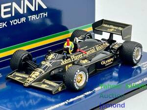 Minichamps 1/43 John Player ロータス ルノー #12 A.セナ JPSデカール加工品 ミニチャンプス AYRTON SENNA 没後30年記念パッケージ