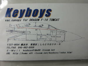 keyboys F-14 トムキャット vac.キャノピー ドラゴン用 ※凸凹ありにつきジャンク扱い！！