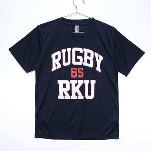 【送料無料】流通経済大学ラグビー部/RKU RUGBY/半袖ドライTシャツ/ネイビー/Mサイズ