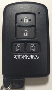 初期化済トヨタ純正 スマートキー4ボタンノア ヴォクシー シエンタ基盤番号281451-2150 001-A00733 14FAC-01新品電池サービス40