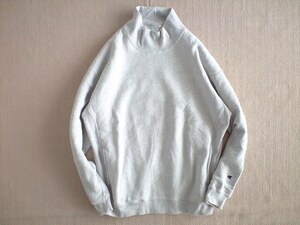 即決 復刻 青タグ Lサイズ モンキータイム 別注 Champion REVERSE WEAVE ビッグシルエット ハイネック スウェット グレー monkey time