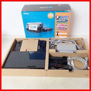 動作品 WiiU 本体 32GB 本体 クロ ファミリープレミアムセット 箱説付 任天堂 Nintendo【20