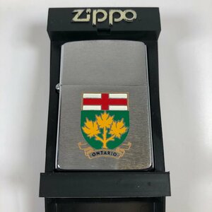 ■【買取まねきや】絶版 Zippo ジッポーライター カナダ製造 州の紋章シリーズ ONTARIO オンタリオ州 喫煙具 計1点■