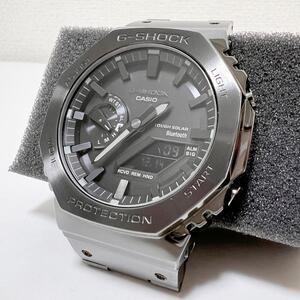 【美品】GM-B2100BD-1AJF 保証有 G-Shock ブラック フルメタル アナログ