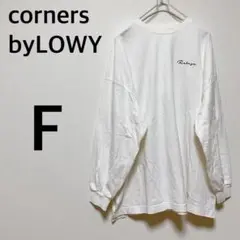 バックプリントロングTシャツ【cornersbyLOWY】白 F カジュアル