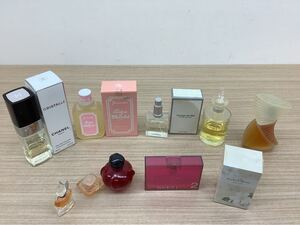 ◯営HM083-A9T60【埼玉発】香水まとめ10点売り CHANEL GUCCI LANCOME Dior chouchou Cherie オードトワレ フレグランス 現状品