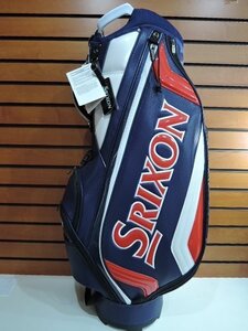 佐川急便：170サイズで発送 SRIXON スリクソン 軽量モデル 4分割 9.5型 キャディバッグ GGC-S166 ネイビー/レッド/未使用品