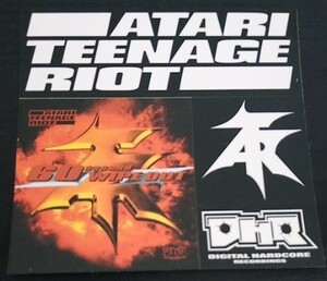 【送料無料】Atari Teenage Riot ステッカー 非売品 希少品 レア 入手困難 ATR アタリ・ティーンエイジ・ライオット ミュージシャングッズ