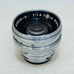 92★美品★ Nippon Kogaku ニコン NIKON NIKKOR-S.C 5cm F1.4 Sマウント 