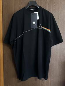 黒5新品 UNDERCOVER メンズ PINK FLOYD Tシャツ THE DARK SIDE OF THE BRIGHT SIDE 半袖 カットソー 23SS 5 XXL アンダーカバー ブラック