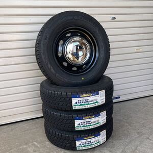 《ネオキャロ》新品オールシーズンタイヤ◆グッドイヤーベクター4シーズン◆145/80R12 軽バン軽トラ　N-VANサンバー ハイゼット クローム