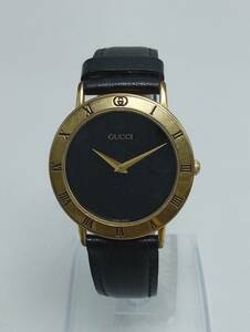 BB7○＜QZ/不動＞腕時計 GUCCI グッチ 3000.2.M クォーツ 2針 現状品○ 