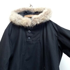 90s A.P.C. コーティングコットン 中綿入り 毛皮 ファー付き M-43 山岳 フィールドパーカー メンズ 1 アノラックパーカー モッズコート apc