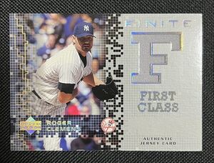 2003 UPPER DECK FINETE FIRST CLASS ROGER CLEMENS AUTENTIC JERSEY CARD #FC-RC ロジャー・クレメンス ジャージカード