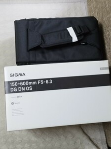 sigma シグマ 150-600mm F5-6.3 DG DN OS Sony Eマウント　元箱 マニュアル　ケース　取説 保証書、レンズありません