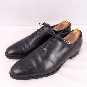 クロケット＆ジョーンズ 8 1/2 E WEYMOUTH ホールカット ウェイマウス ブラック 黒 プレーン Crockett&Jones メンズ 中古 ds3996