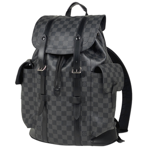 ルイ・ヴィトン Louis Vuitton クリストファー MM バックパック ダミエグラフィット ノワール(ブラック) N41379 メンズ 【中古】