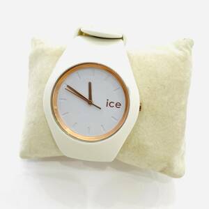 1円～★ice アイス　腕時計　3針　ホワイト Y2405-340