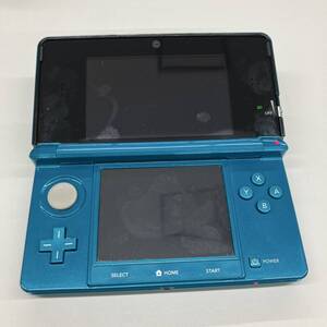 F418-C8-1193◎ Nintndo ニンテンドー 3DS アクアブルー CTR-001 おまけカセット付 稼働確認済み