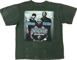 50CENT Eminem Dr.Dre Tシャツ 00s RAP TEE　XXL ビッグサイズ ラップTEE エミネム ドレー ヴィンテージ古着　