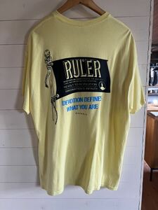 RULER★ルーラー・Tシャツ ・半袖 ・アメカジ ・ストリート ・XL