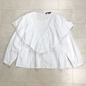 【送料360円】ZARA ザラ フリルカットソー 長袖 プルオーバー 女性用 レディース Sサイズ Z-84