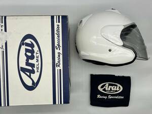 Arai アライ MZ-F GLASS WHITE グラスホワイト MZF ジェットヘルメット Lサイズ