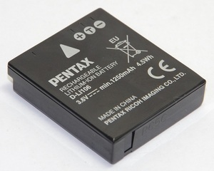 PENTAX　ペンタックス D-LI106 バッテリー　電池 海外純正品　充電式リチウムイオンバッテリー (3558-00)