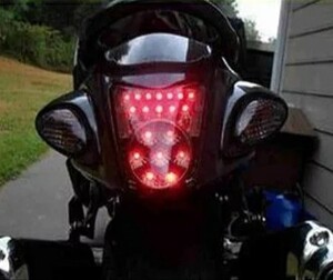 ★全国一律送料3000円★新品未使用 GSXR1300/隼 専用LEDウィンカー機能内蔵【スモーク】2008年 2009年 社外LEDテールライト