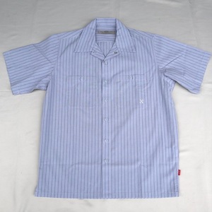 XLサイズ BLUCO ブルコ スタンダード ワークシャツ SAX STRIPE サックスストライプ STANDARD WORK SHIRTS S/S 半袖