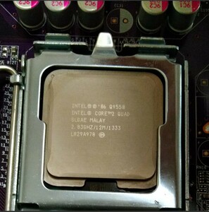 INTEL Core2 Quad Q9550S 2.83GHz SLGAE LGA775 P45T-A2 4GB　中古現状品　CPU