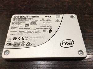 【動作品♪】intel SSDSC2KB960G8 SSD SATA [960GB] 2.5インチ D3-S4510 シリーズ