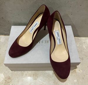 JIMMY CHOO パンプス　ボルドー　スウェード　BRIDGET 85 ジミーチュウ　35.5