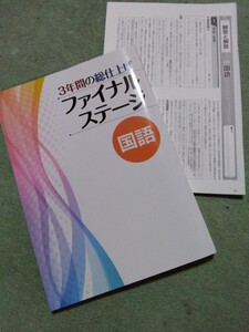 3年間の総仕上げファイナルステージ新訂版【国語】塾専用教材◆解答有