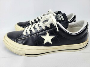 converse onestar leather 黒 白 US5 23.5cm コンバース ワンスター レザー