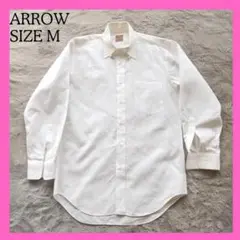 【希少タグ】古着　ビンテージ　ARROW　アロー　ワイシャツ　白　サイズM