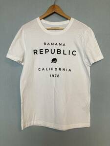 ★BANANA REPUBLIC バナナリパブリック エレファント Tシャツ L ガテマラ製 ホワイト 動物 アニマル 象 ゾウ バナリパ