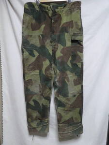 50s ベルギー軍 ブラッシュストロークカモ　1956年後期　Brushstroke Camo Trousers ヴィンテージミリタリーカーゴパンツ 軍物　