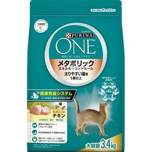 （まとめ買い）ピュリナワンキャット メタボリックエネルギーコントロール 太りやすい猫用 1歳から チキン 3.4kg〔×3〕