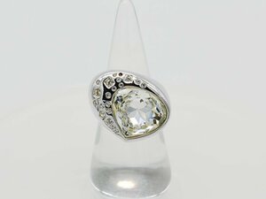 ■【YS-1】 スワロフスキー SWAROVSKI ■ クリスタル リング 指輪 12号 ＃52 クリア ｘ シルバー系 【同梱可能商品】■C