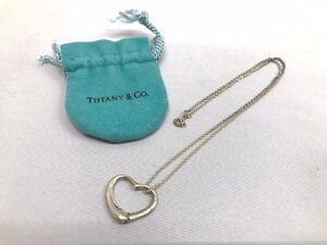 ◇◇TIFFANY＆Co. ティファニー オープンハート ネックレス PERETTI エルサペレッティ シルバー SV925 アクセサリー 袋 箱付き◇◇