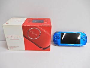 060Z499★【ジャンク品】PSP 本体 2点セット PSP-3000 ブルー/レッド