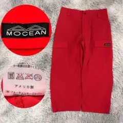 m4802【MOCEAN アメリカ製 】アーカイブ 極太 バギーナイロンパンツ