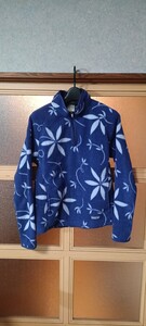 パタゴニア フリース ハーフジップフリース サイズM シンチラ　プルオーバー patagonia 総柄　花