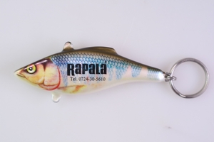 レトロ RAPALA キーホルダー ラトリンラパラ 7cm おいかわ