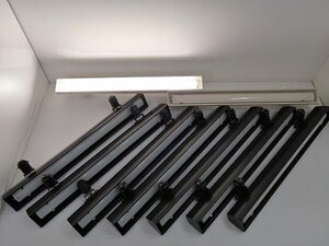 9点まとめ売り■TES LIGHTING TFL-8451 LEDベースライト 配線ダクト取付 ホワイト ブラック プラグタイプ 21W アルミダイキャスト製 セット