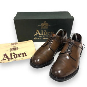 ▼【Alden】オールデン 5552 ビームス別注 希少 マホガニー コードバン プレーントゥシューズ モディファイドラスト 8 1/2D 靴 紳士 RA7480